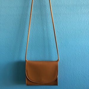 Tan Faux Leather Cross Body